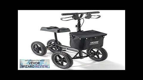 VEVOR Folding Knee Scooter Aluminum Steerable Knee Walker with Height-Adjustable Handlebar Review