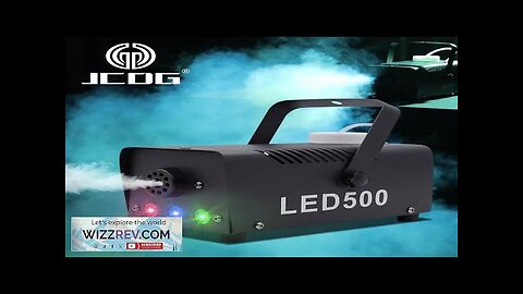 JCDG Mini 500W LED Mist Smoke Effect Machine Disco DJ Party Christmas Review