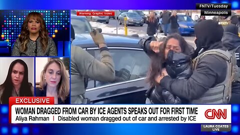 Woman dragged from car by ICE agents speaks out for first time