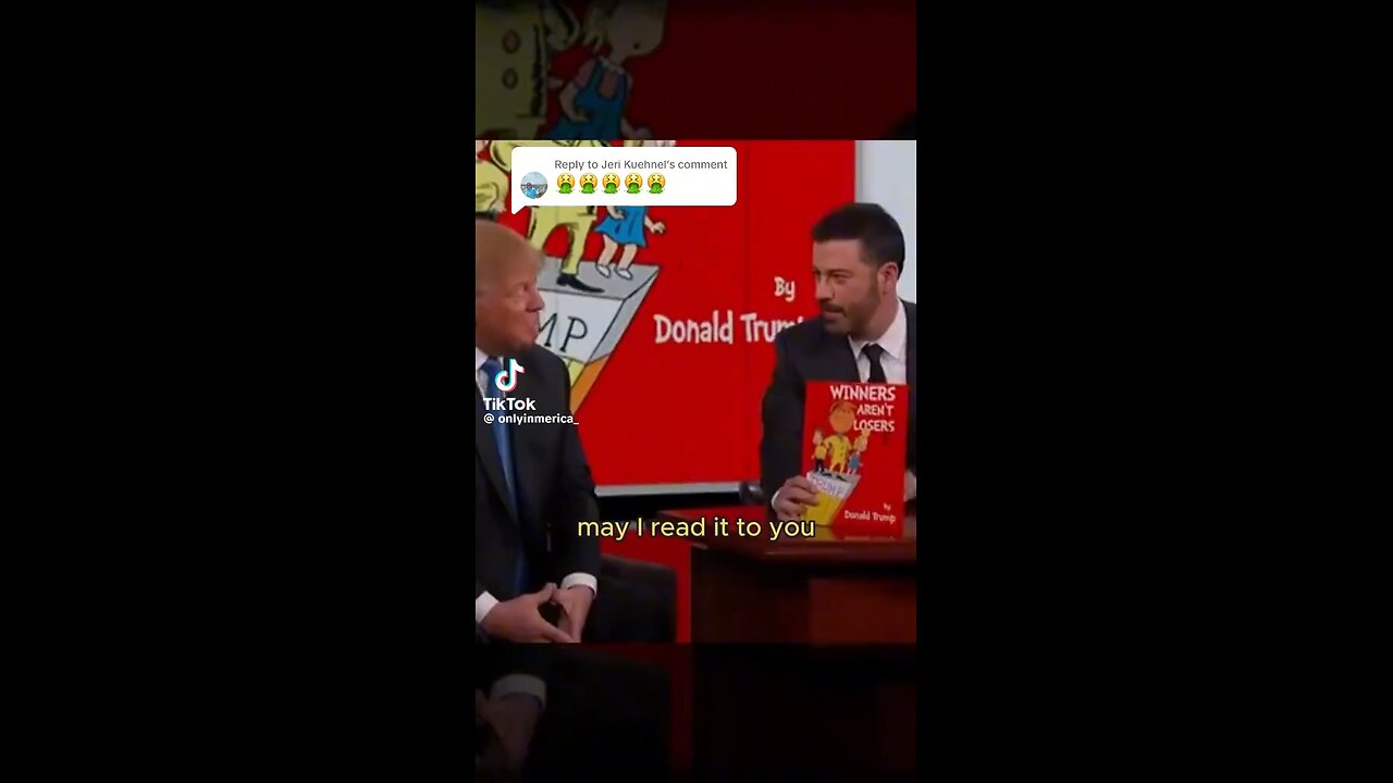 I think Donald Trump was giving Jimmy Kimmel a message here