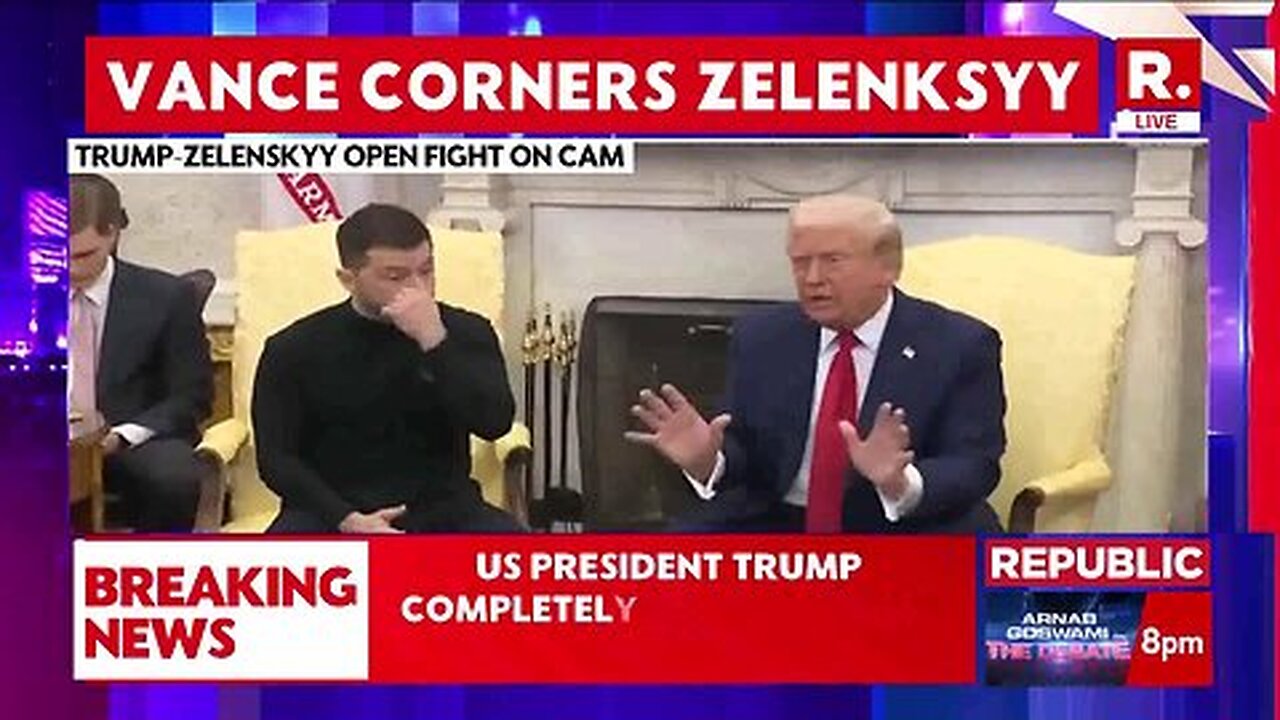 Donald Trump Vs Zelenskyy_ Trump Mimics Zelenskyy In Fierce Pushback In Oval Office