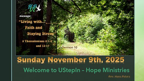 Living with… Faith and staying Strong - 2 Thessalonians 2:1-5, 13-17