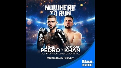 Nowhere to Run: Tyson Pedro vs Taimoor Khan - Feb 26 2025 - Penrith, New South Wales