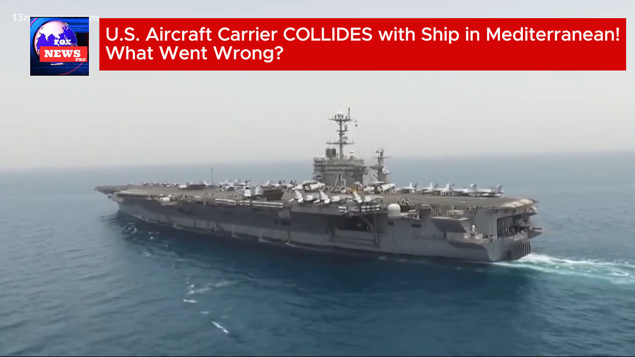 U.S. Aircraft Carrier COLLIDES with Ship in Mediterranean – What Went Wrong?