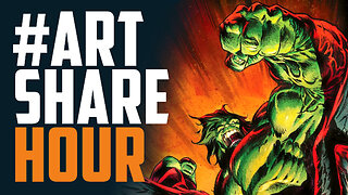 ART SHARE Hour #52 - Comic Book Pencils, Inks, Pages, Covers Paintings & more!