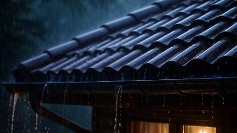 🌧 Soothing rain sounds | Climb into bed and feel the rain by the window😴