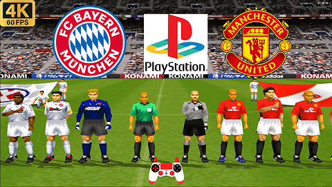 Bayern Munich vs Man United - Winning Eleven2002 (ps1) - Full Game 2K60