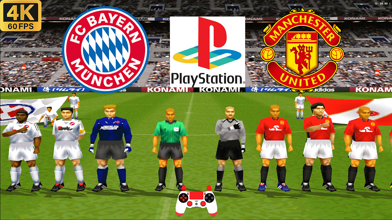 Bayern Munich vs Man United - Winning Eleven2002 (ps1) - Full Game 2K60