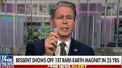 💥Bessent Shows 1ST RARE EARTH MAGNET Made U.S. In 25yrs - SOUTH CAROLINA MANUFACTURED