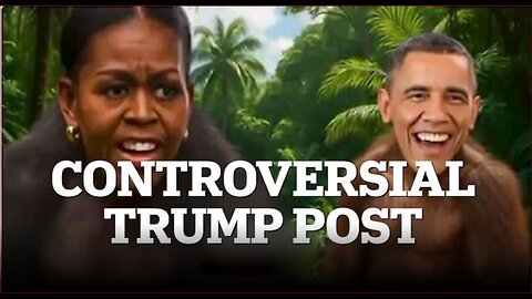 D. 'Epstein' Trump Posts Video Depicting Obamas as Apes Sparking Backlash Across Political Divide