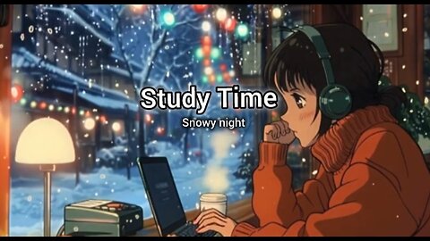 30 Minute Study Timer | Snowy Night Ambience Quiet Focus & Deep Concentration