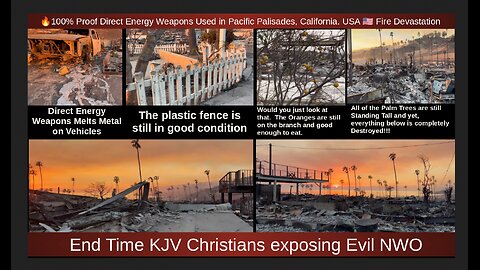 🔥100% Proof Direct Energy Weapons Used in Pacific Palisades, California. USA 🇺🇸 Fire Devastation