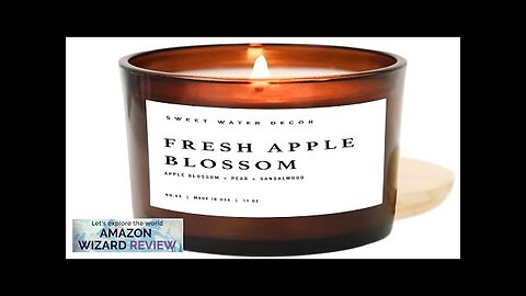 Sweet Water Decor Fresh Apple Blossom Soy Candle Apple Ambrosia Peach Review