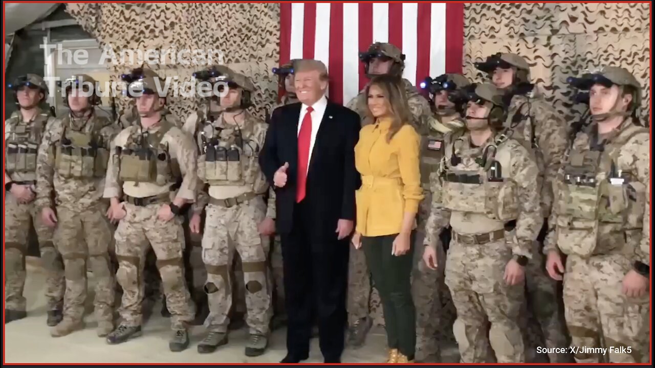 WATCH: Resurfaced Video Shows Melania Surprise US Troops in Iraq for Christmas as First Lady