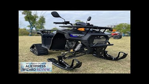 125cc ATV Snowmobile Tracked Sled Cross Country Ski Vehicle Gasoline Sonw ATV Review