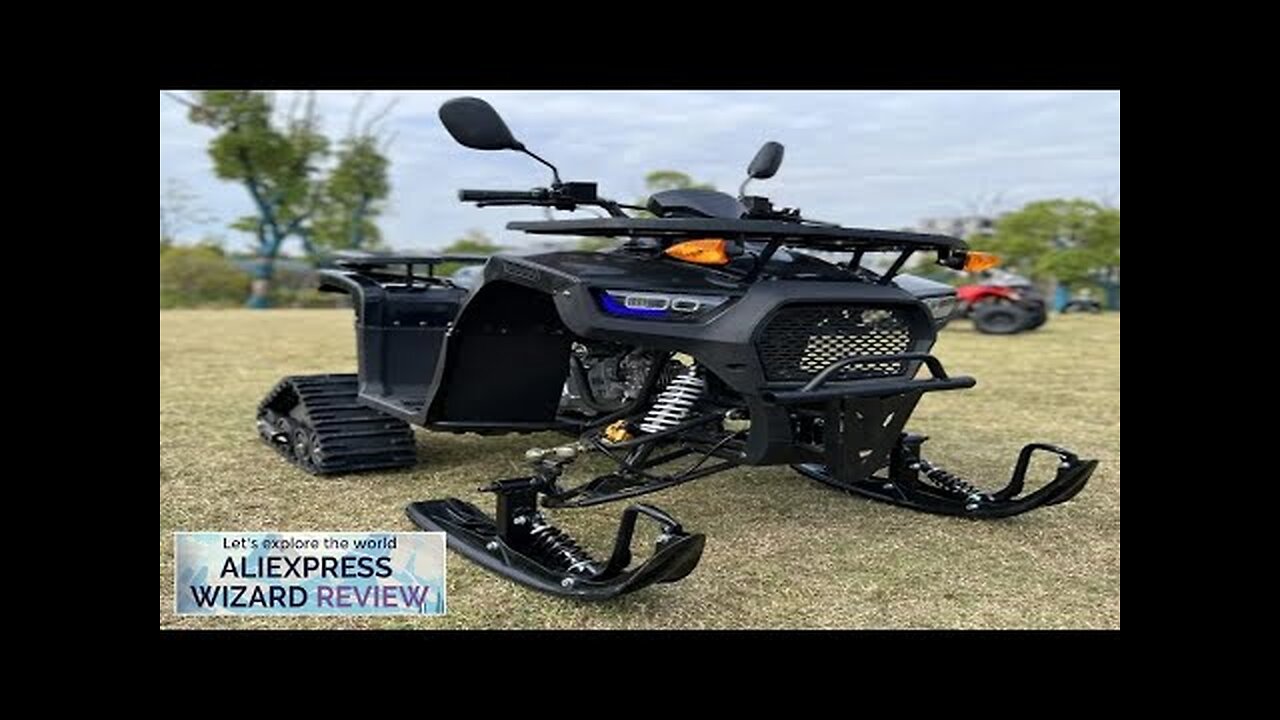 125cc ATV Snowmobile Tracked Sled Cross Country Ski Vehicle Gasoline Sonw ATV Review