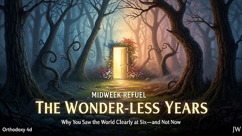 THE WONDER-LESS YEARS — Why You Saw the World Clearly at Six & Not Now - Orthodoxy 4d