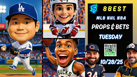 ⚾️ 8 HOT MLB PICKS DODGERS vs TORONTO | NBA PROPS | NHL PICKS | PRIZEPICKS TODAY | TUESDAY 10/28/25