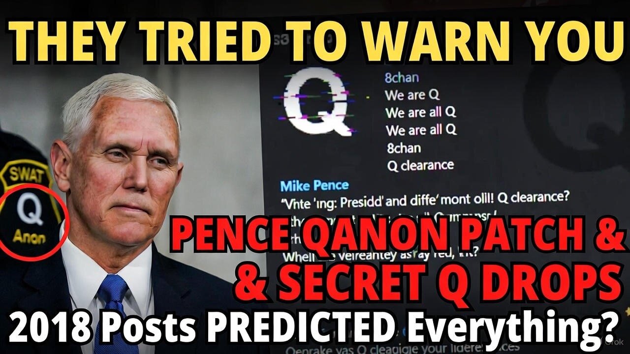 QAnon PROOF: Pence's 2018 "Q" Patch Photo & Secret Drops on Clinton, Mueller, 50K Indictments RE-EXAMINED