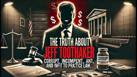 The Truth About Jeff Toothaker: Corrupt, Incompetent, and Unfit to Practice Law