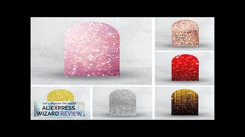 Birthday Party Supplies Arch Backdrop Covers Multiple Colors Glitter Textures Elastic Fabric Review