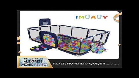 IMBABY Baby Playpens With Basketball Frame corralito for Babies Indoor Baby Playground Review