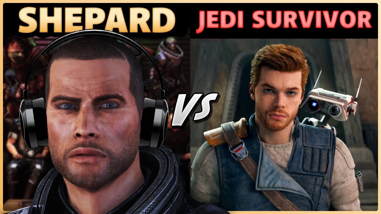 Dantics Video: Commander Shepard Plays Jedi Survivor - But Probably Shouldn't