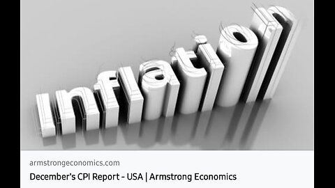 Martin Armstrong Writings ~ December CPI report
