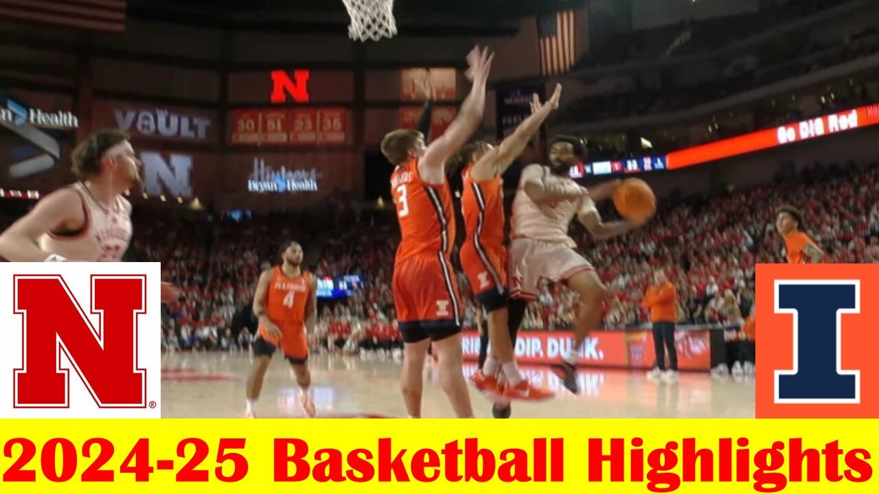 #18 Illinois vs Nebraska Basketball Game Highlights 1 30 2025