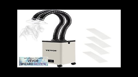 VEVOR Solder Fume Extractor 150W 165CFM Soldering Smoke Extractor with 3-Stage Filters Review