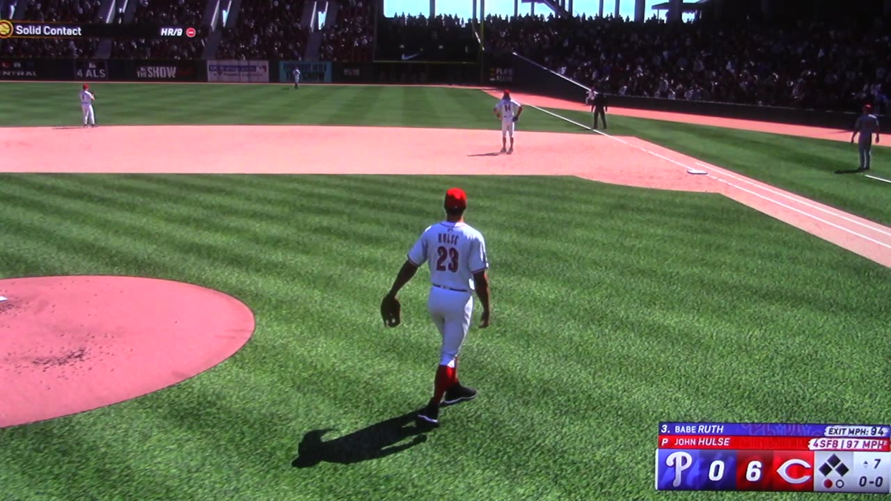 MLB The Show: Cincinnati Reds vs Philadelphia Phillies (Babe Ruth Home Run)