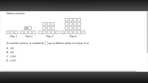 pregunta de matematicas examen de admision