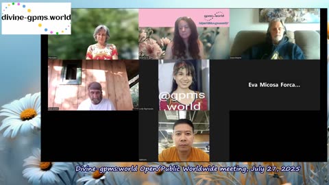 Divine-gpms.world Open_Public Worldwide meeting, July 27, 2025