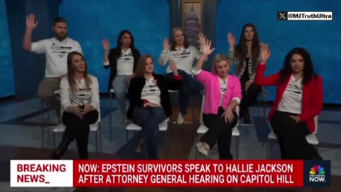 The Epstein “Survivors”… all raise their had because they’re dissatisfied with Bondi