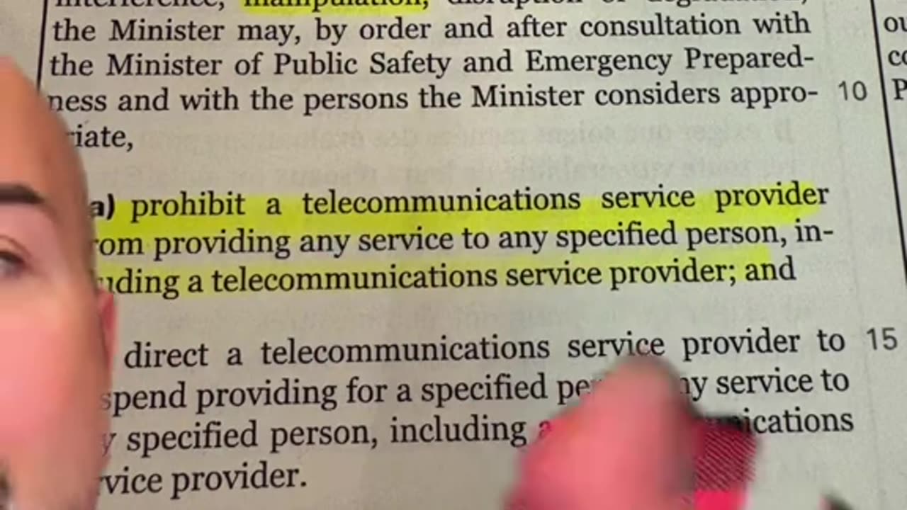 Mario Zelaya: Bill C8 proposed by Liberal Party of Canada allows the liberal aminister to ban