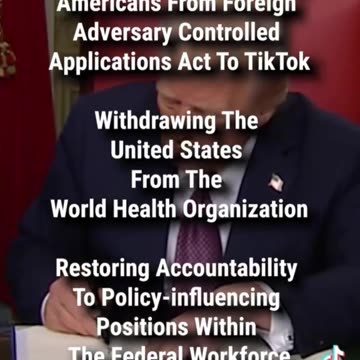 Trump Signs Executive Orders Day 1