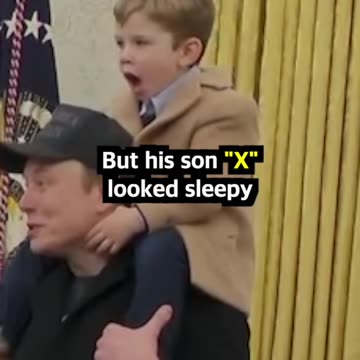 Elon Musk's son wants to play with his dad