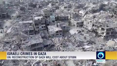 The UN says reconstruction of Gaza needs around 70 billion dollars