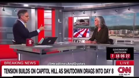 Jake Tapper confirms the Democrats have shut down the Government
			