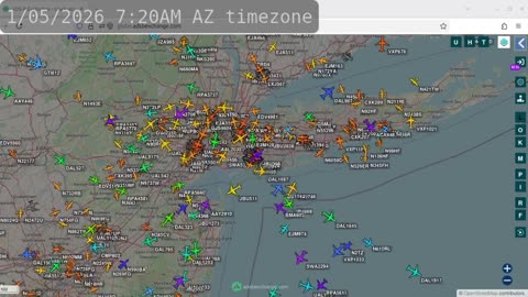 New York Airplane Data - Jan 8 2026 - no audio -