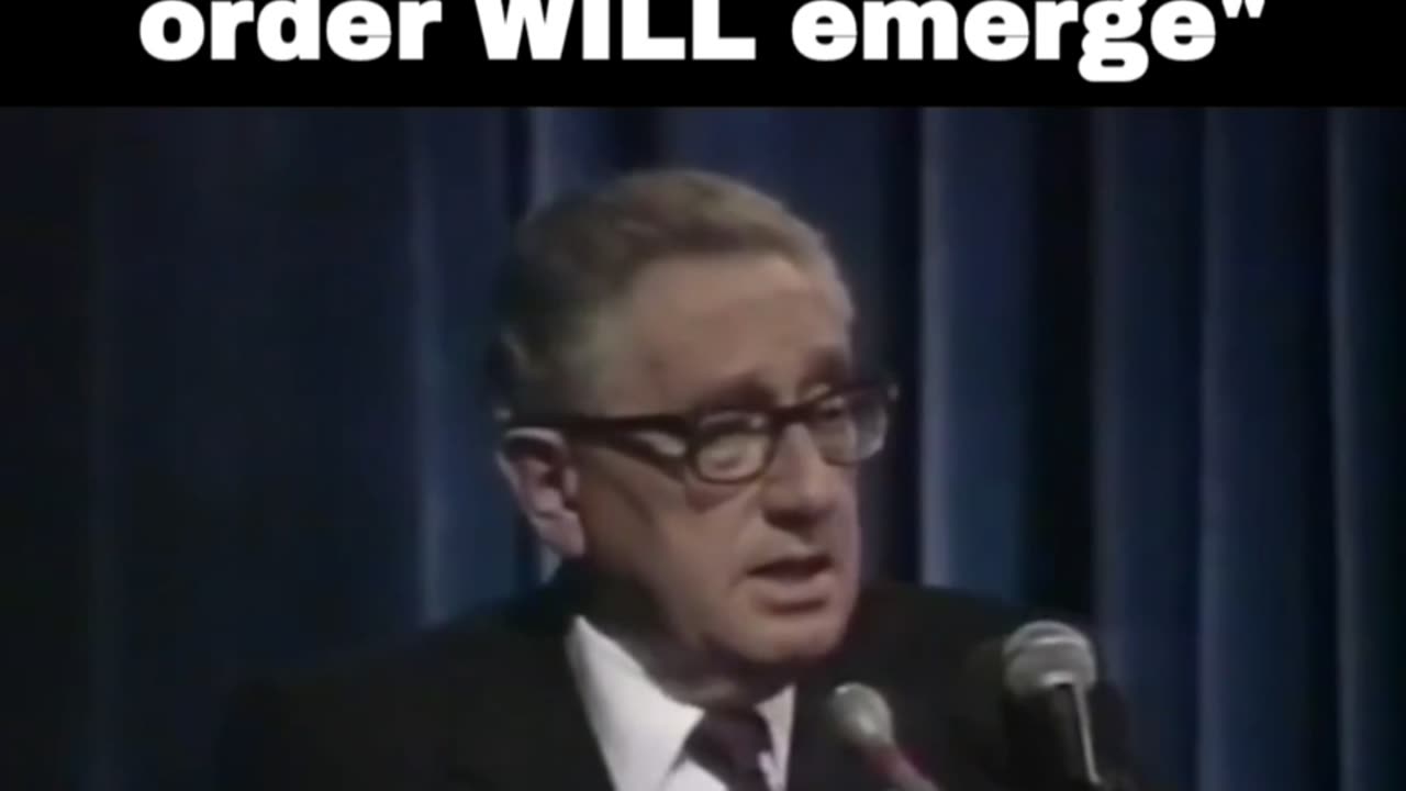 Henry Kissinger Said The New World Order WILL Emerge