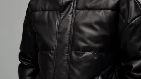 Turtle Neck Puffer That Elevates Black Into Refined Strength