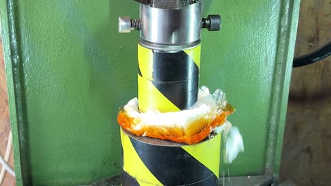 Huge Candle vs Hydraulic Press