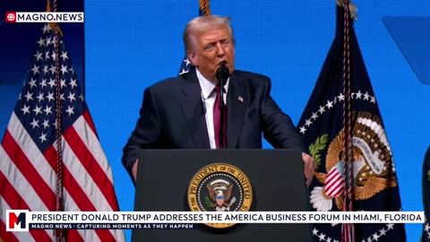 🇺🇸 President Trump marks 1 Year since the Great Comeback at America Business Forum in Miami, Florida