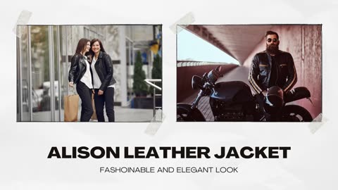 Elevate Your Style with the Alison Leather Black Buttoned Leather Jacket for Women – Regular Fit