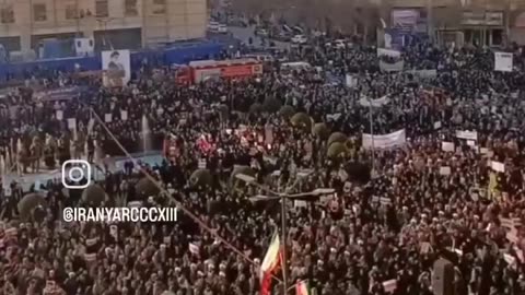 Pro Iran rally in Tehran 1/07/2026