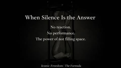 🎙 Iconic Freedom The Formula Season 4 Episode 3 - When Silence is the Answer