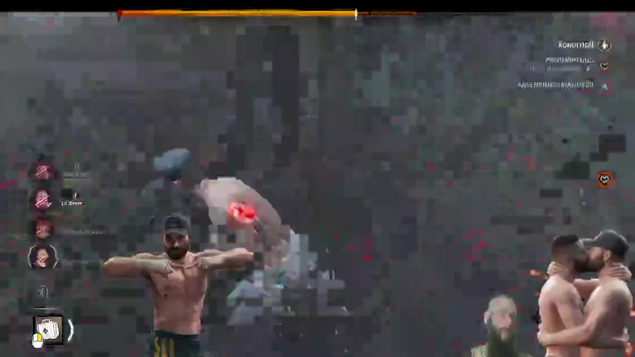 Protecting my Lady so she can escape!