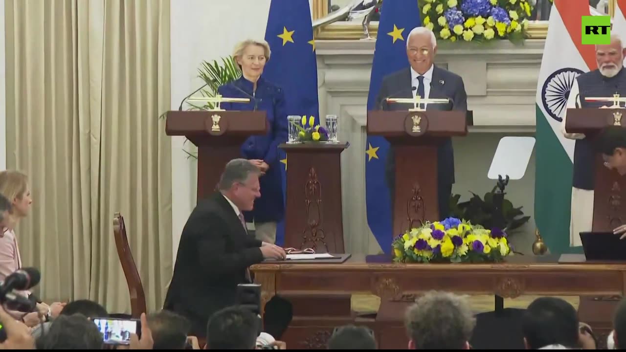 India and EU sign political declaration on conclusion of negotiations of India-