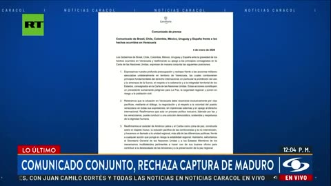 Condanna del rapimento di Maduro da parte della nazioni